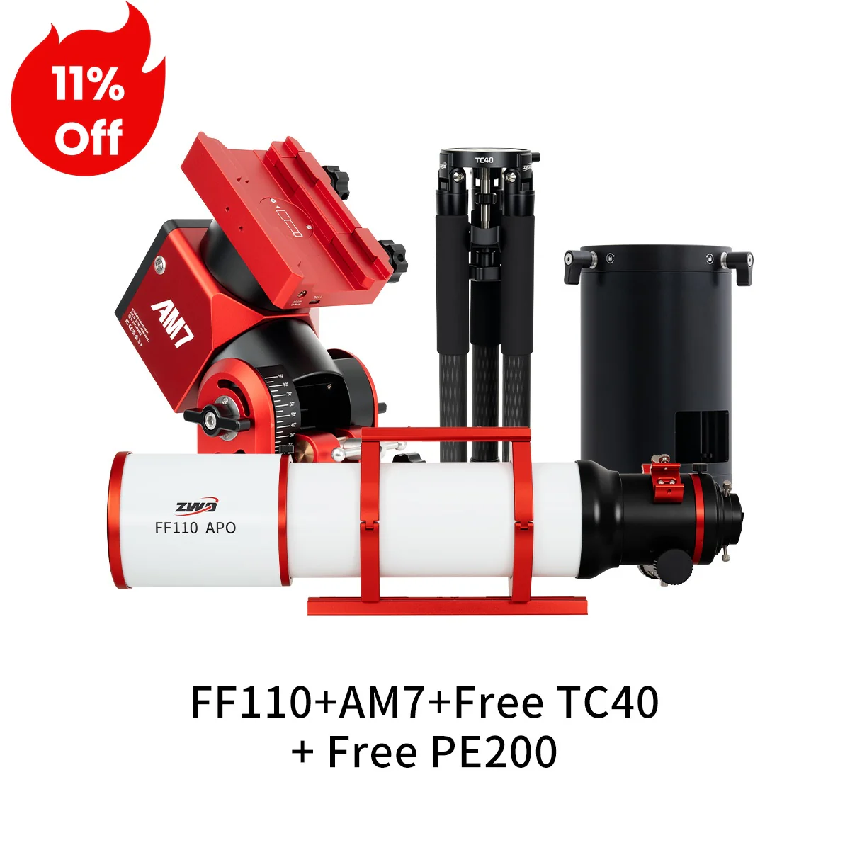 FF110 APO Flat-Field Apochromatic Refractor/FF110 APO Bundle - Image 7