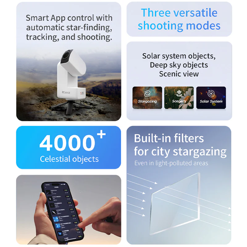 Seestar S30 All-in-One Smart Telescope/Camera Tiny and Mighty - Image 4
